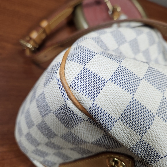 Auth Louis Vuitton Siracusa GM Demier Azur Handbag bag - Picture 8 of 14